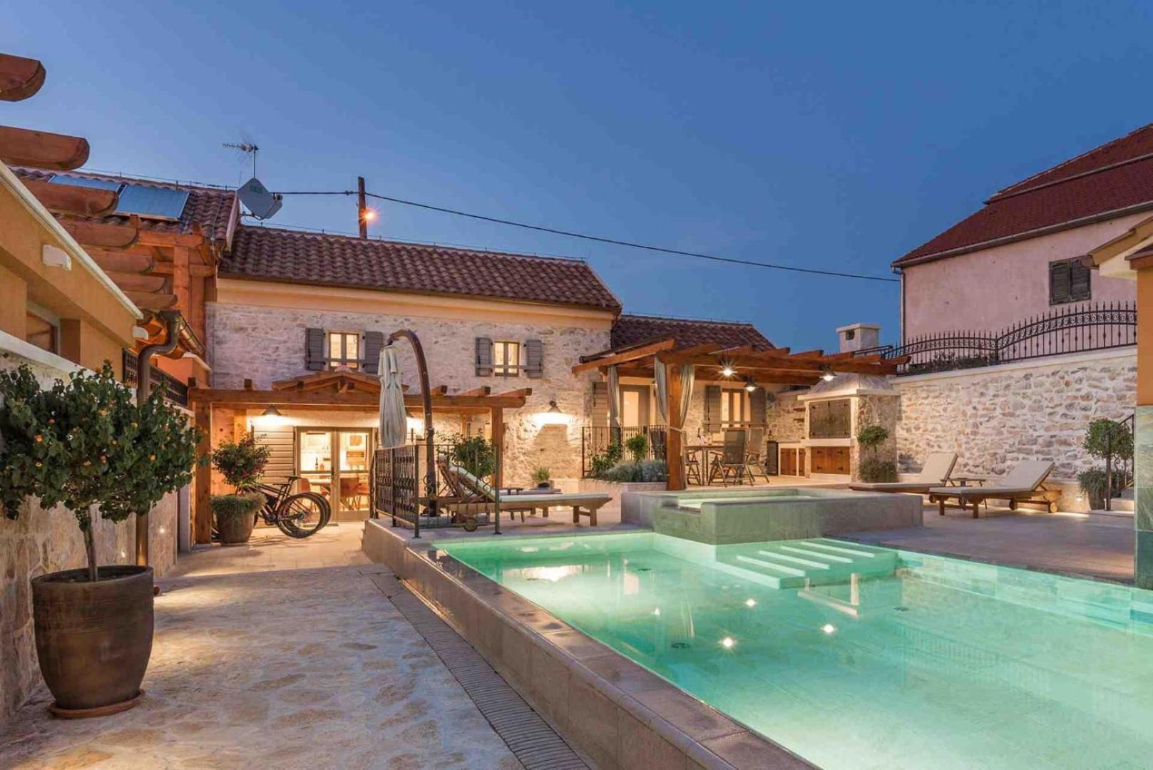 Luxury Villa Finessa Skradin 2 With Heated Pool, Jacuzzi And Sauna Exterior photo