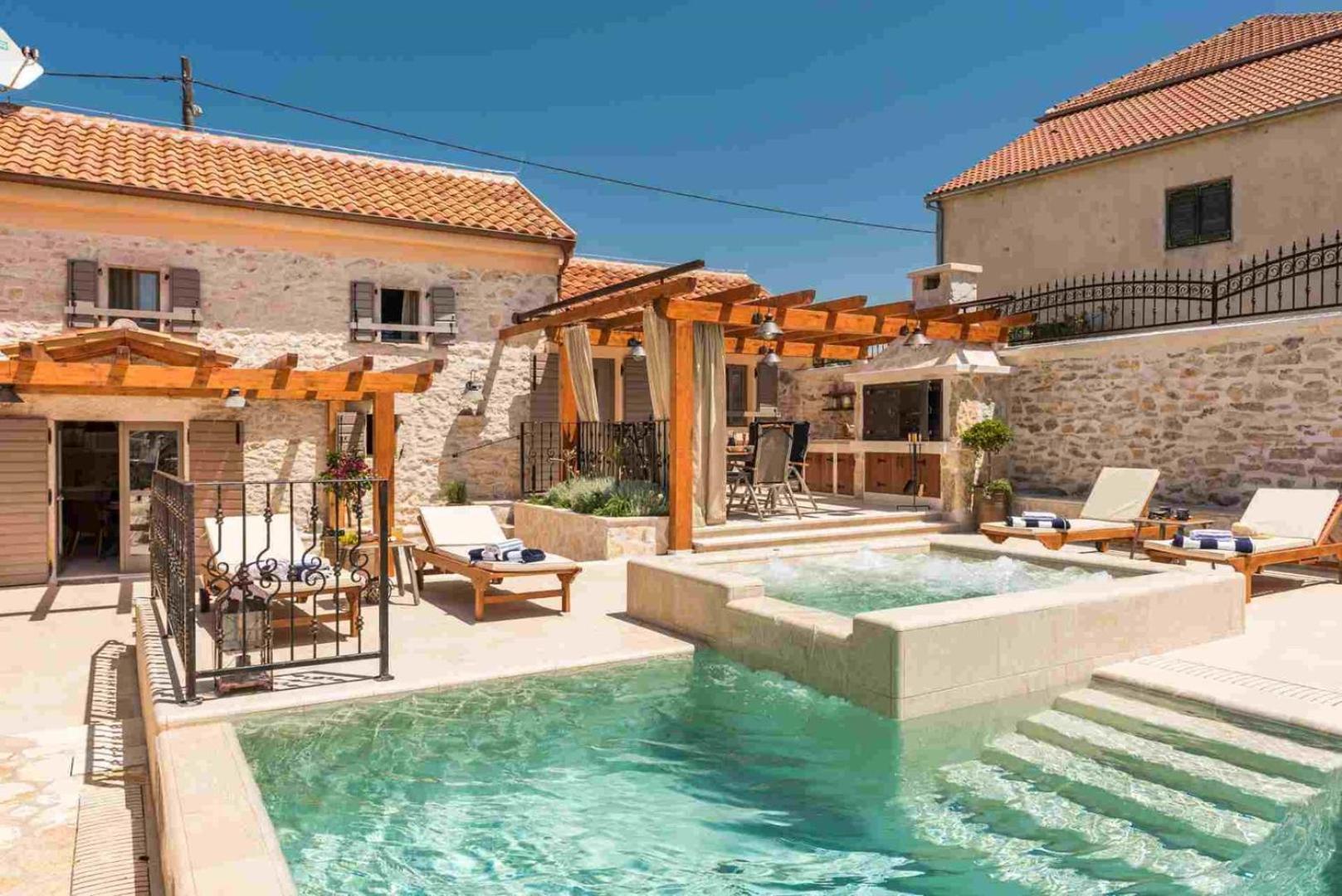 Luxury Villa Finessa Skradin 2 With Heated Pool, Jacuzzi And Sauna Exterior photo