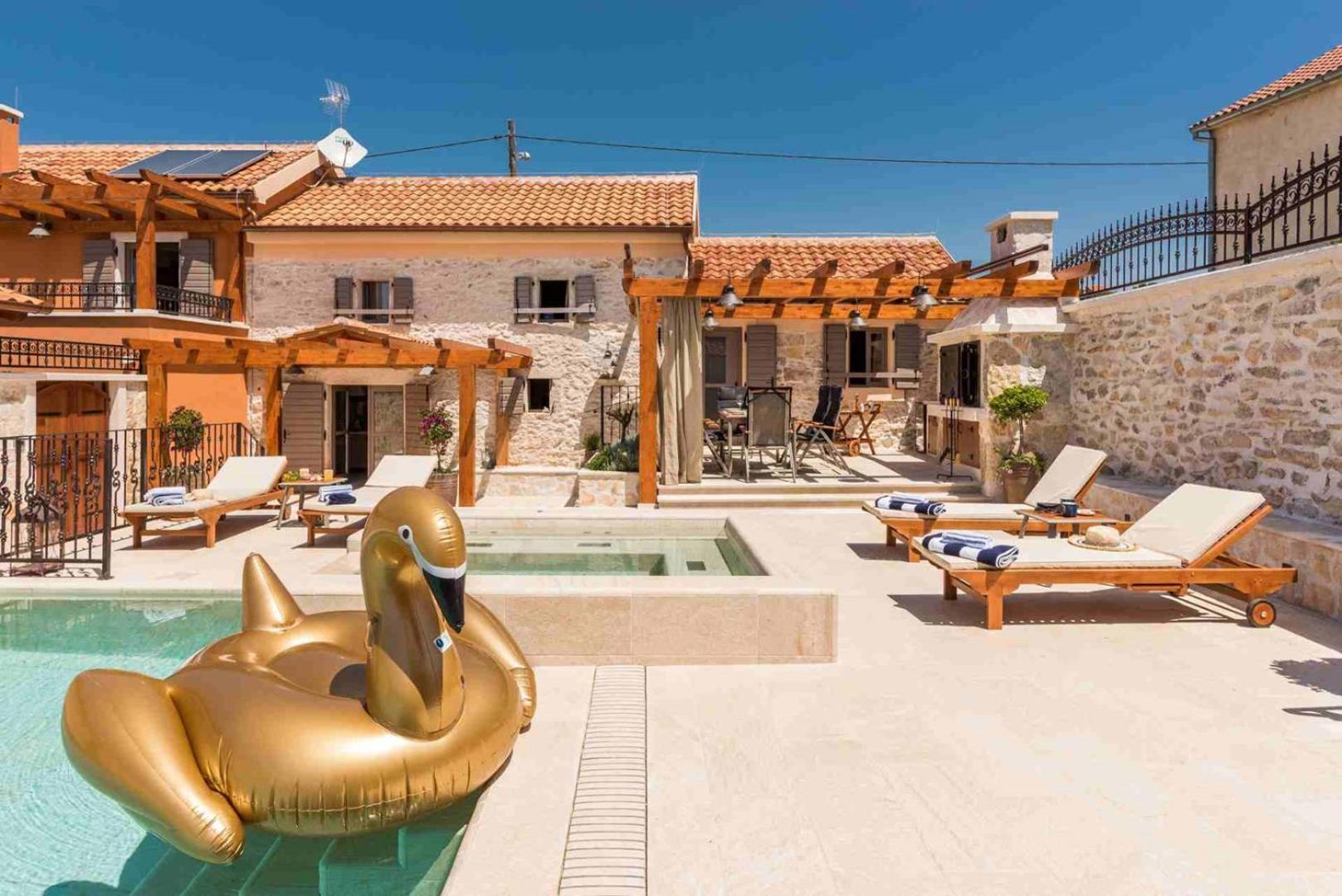 Luxury Villa Finessa Skradin 2 With Heated Pool, Jacuzzi And Sauna Exterior photo